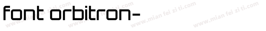 font orbitron字体转换